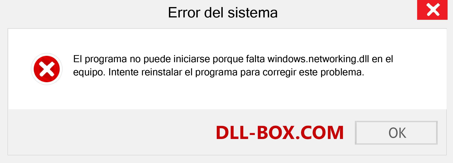 ¿Falta el archivo windows.networking.dll ?. Descargar para Windows 7, 8, 10 - Corregir windows.networking dll Missing Error en Windows, fotos, imágenes